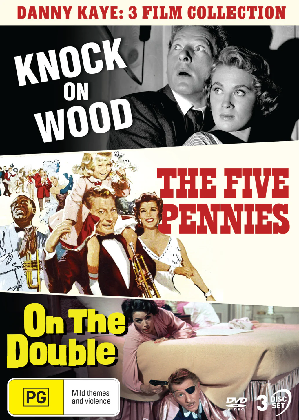 DANNY KAYE: 3 FILM COLLECTION (KNOCK ON WOOD / THE FIVE PENNIES / ON THE DOUBLE)