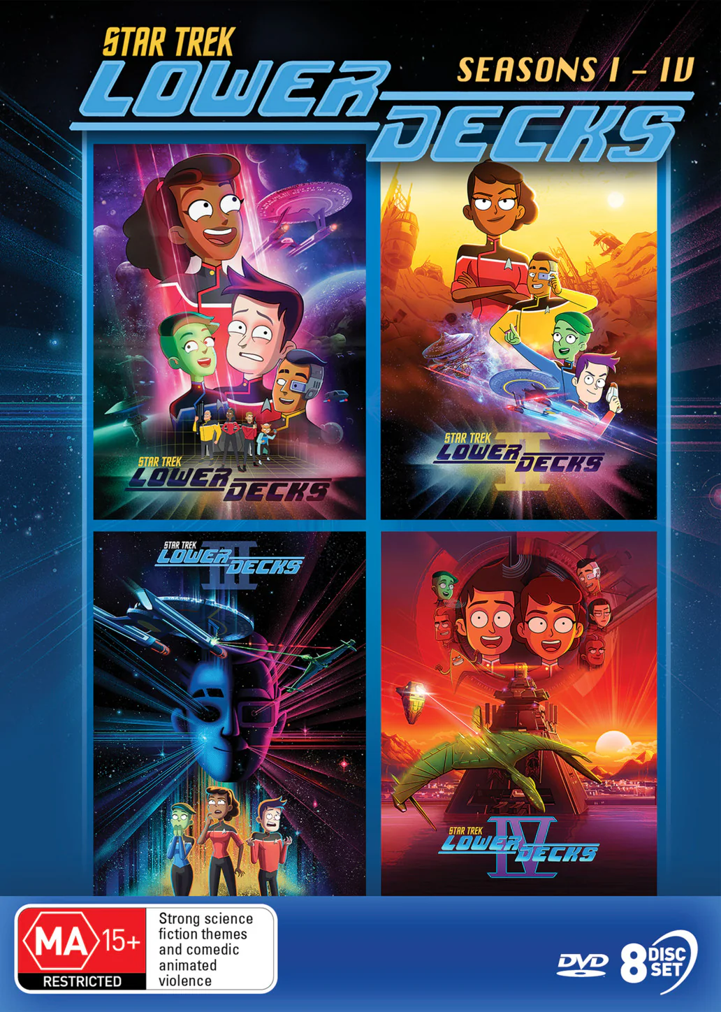 STAR TREK: LOWER DECKS - SEASONS 1 - 4 - DVD